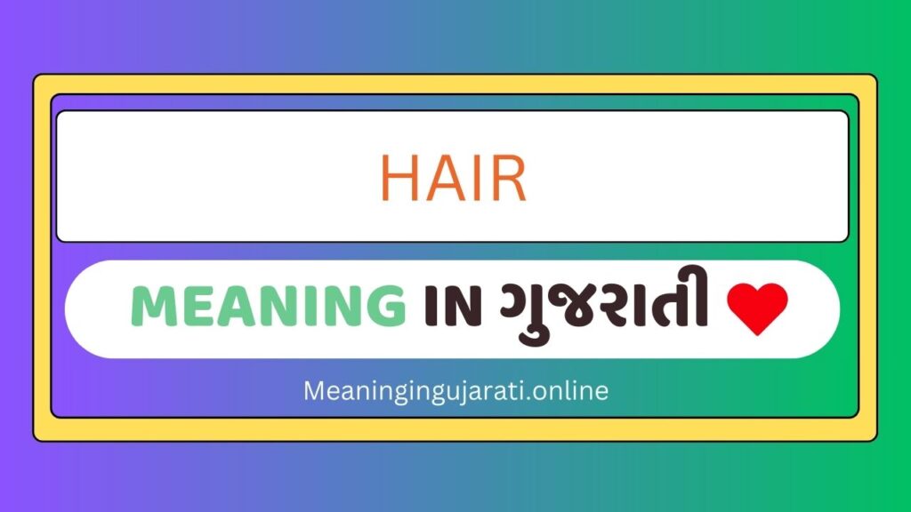 Hair meaning in Gujarati